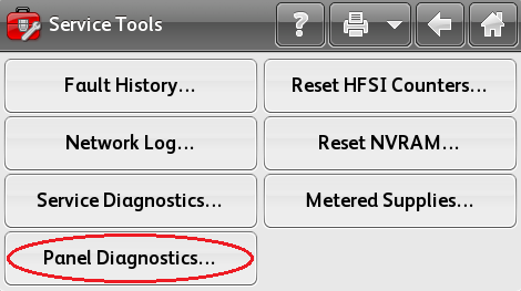Select Panel Diagnostics