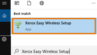 Open the Xerox Easy Wireless Setup program