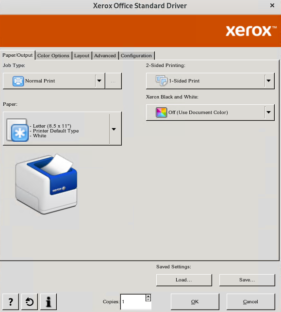 Xerox Standard Driver Example