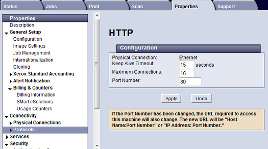HTTP Configuration